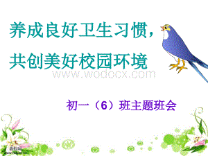 养成良好的卫生习惯教育课件.ppt