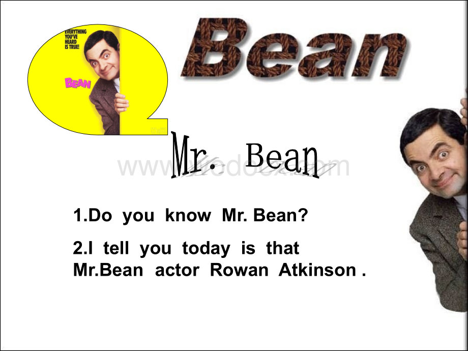 英语口语人物介绍—憨豆Mr_Bean.ppt_第3页