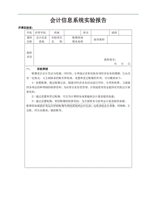 江苏科技大学会计信息系统AIS课程设计.doc