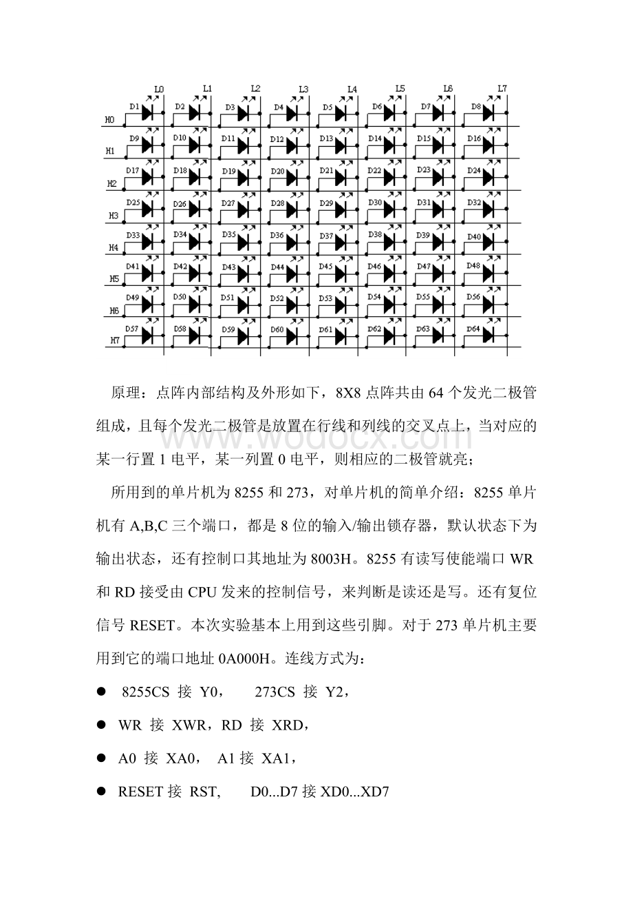 单片机原理与接口技术-基于51单片机的LED1616点阵的汉字显示设计.doc_第3页