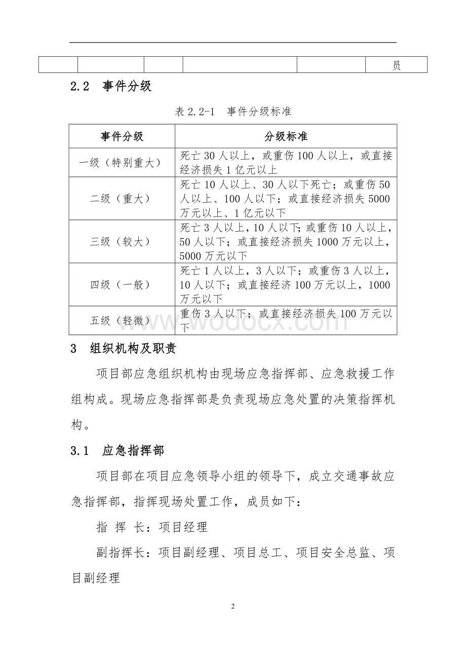 项目部交通事故应急预案.docx_第3页