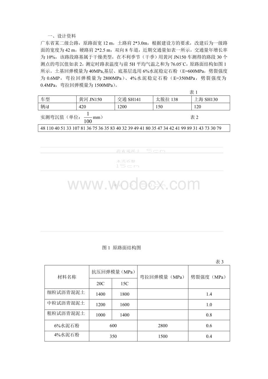 路基路面课程设计计算.doc_第1页