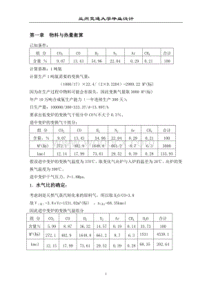 年产12万吨合成氨变换工段工艺设计.doc