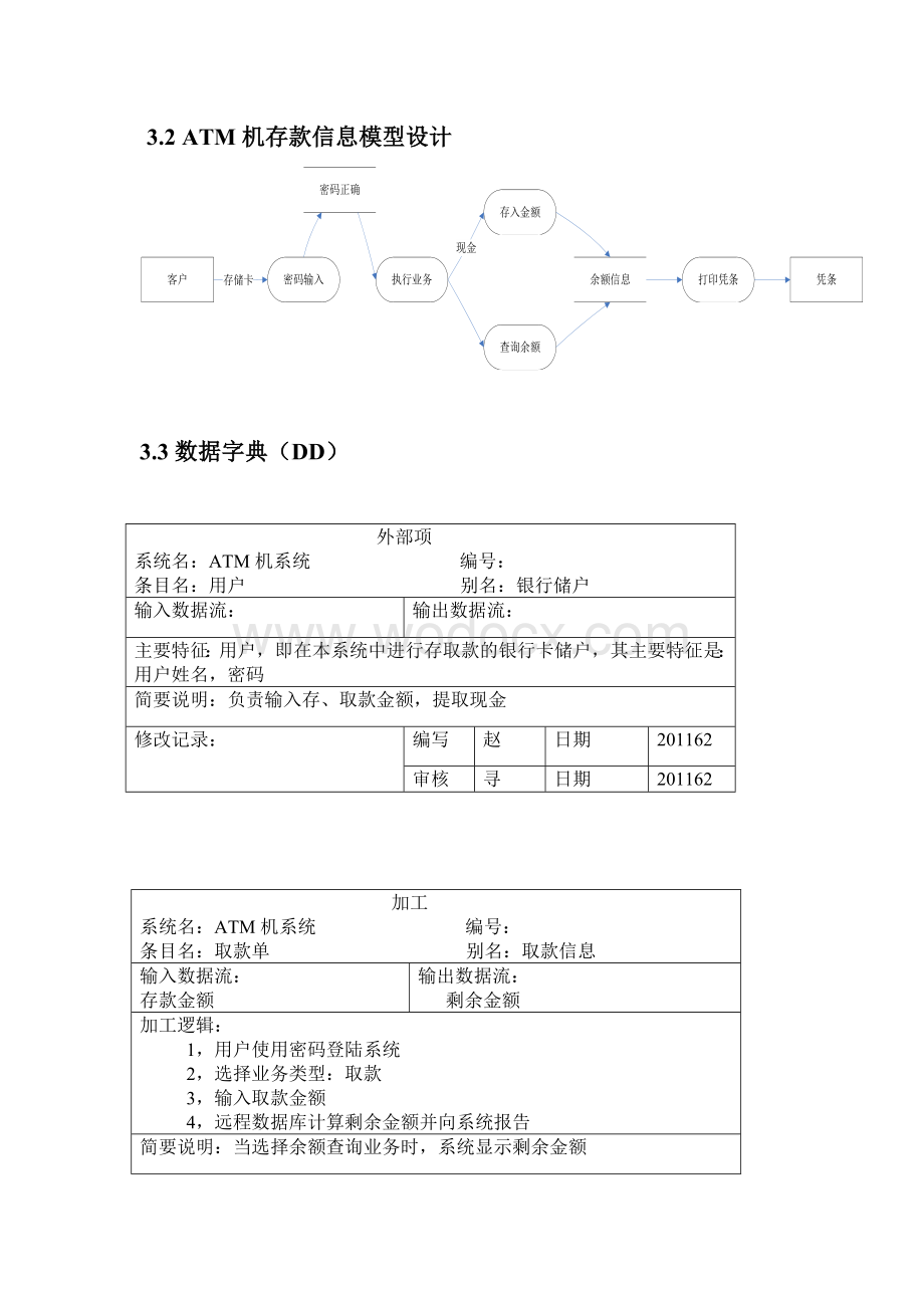 ATM机系统分析与设计说明书.doc_第3页