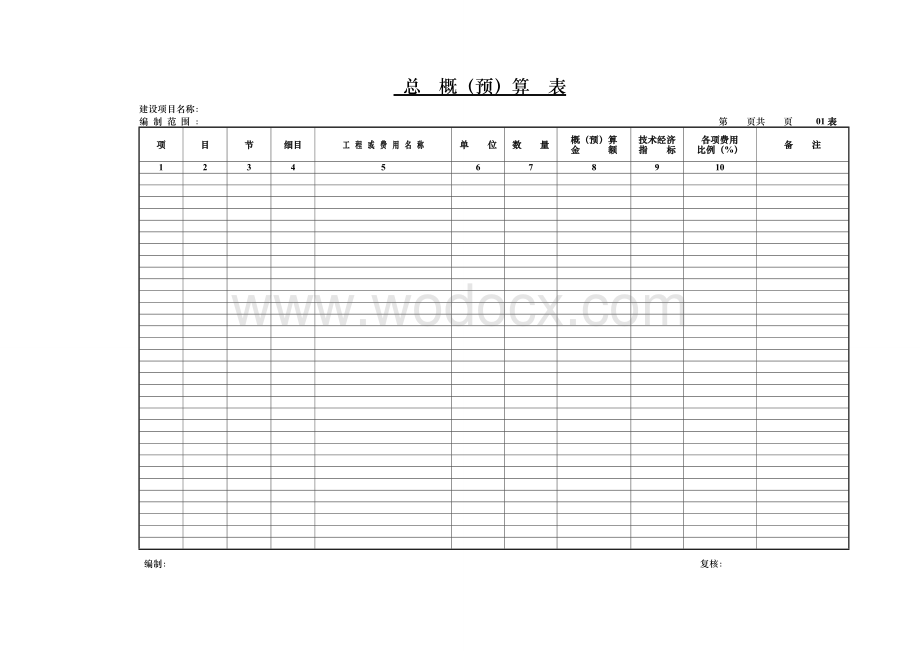 公路工程造价课程设计.doc_第1页