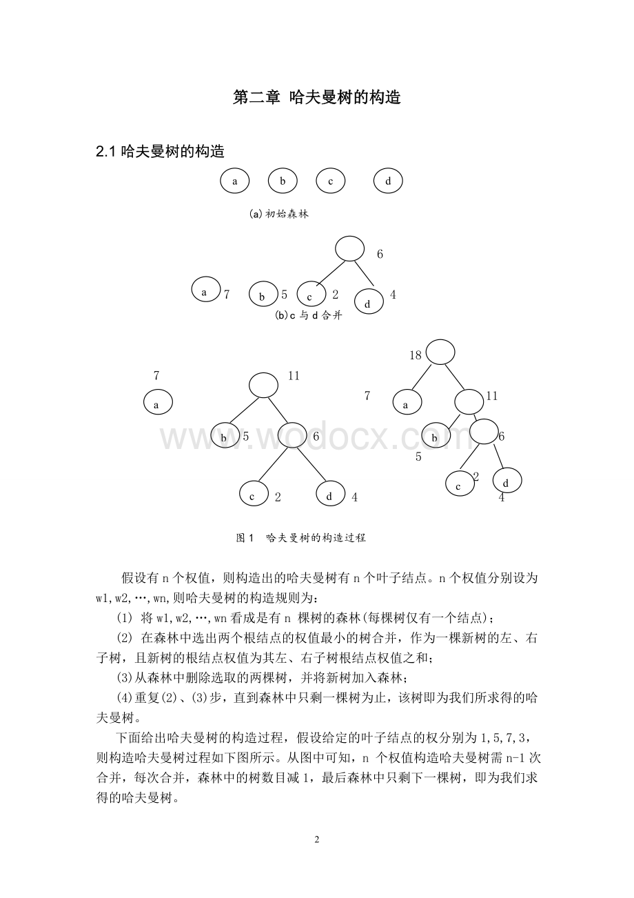 数据结构哈夫曼树的构造及其应用课程设计实验报告.doc_第3页