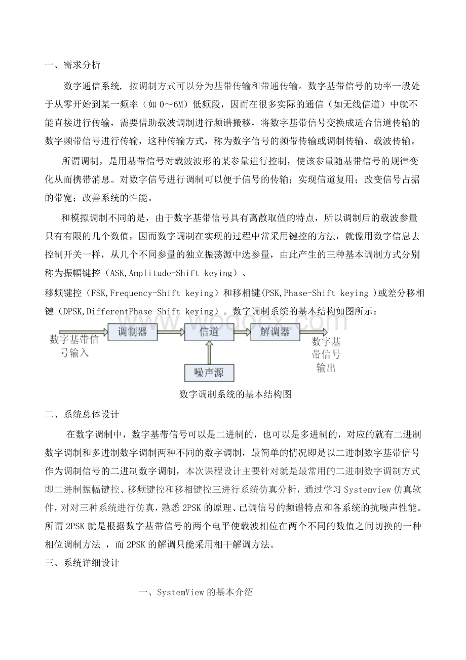 基于Sysem view的2PSK调制与解调课程设计.doc_第2页