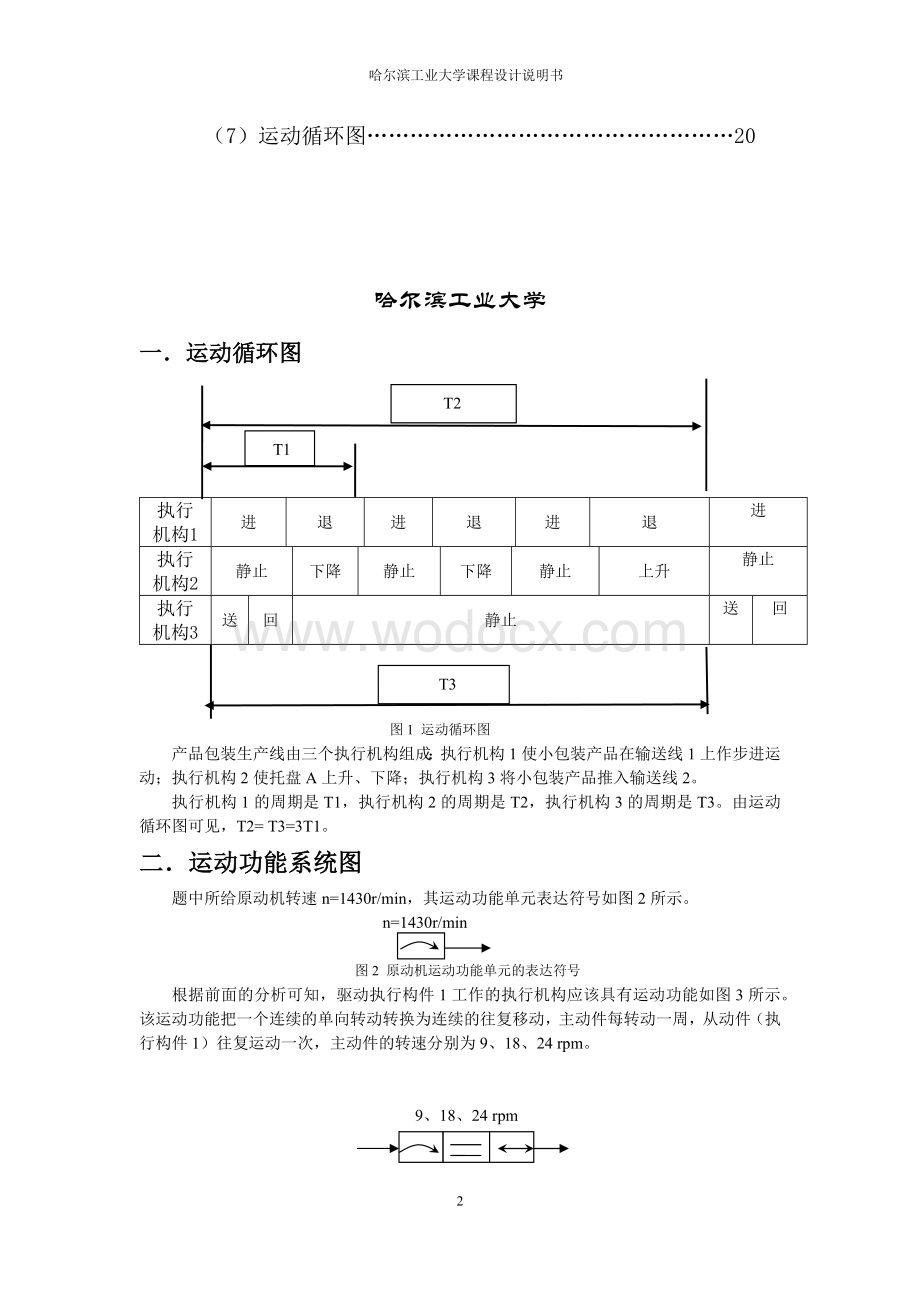 产品包装生产线机械原理课程设计.docx_第2页