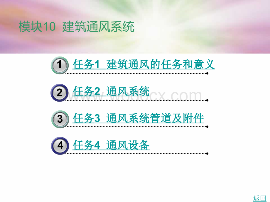 中职建筑设备工程课件：模块10建筑通风系统01.ppt_第1页