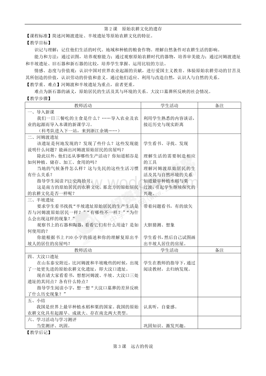 部编七年级上册历史教案全套.doc_第2页