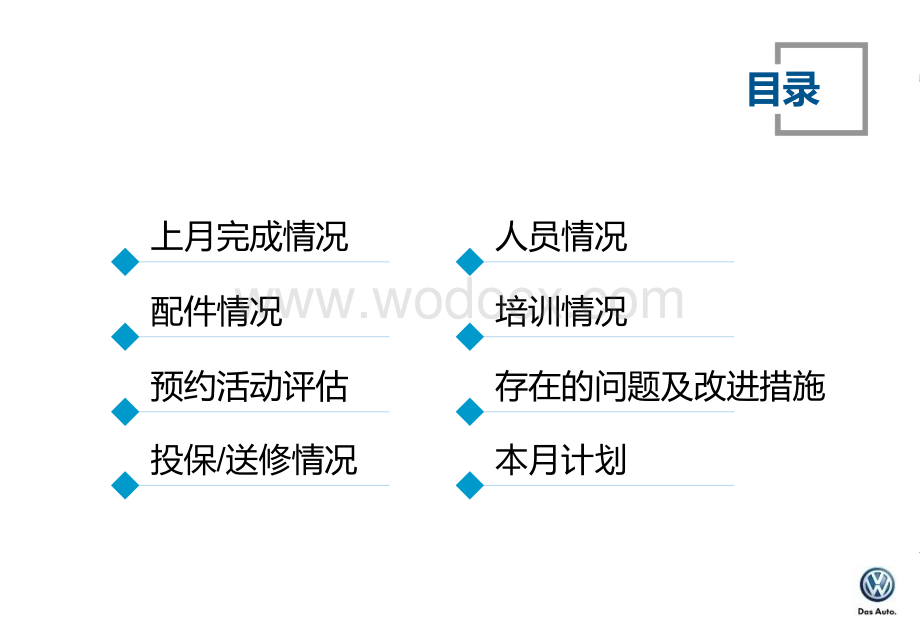 汽车4S店售后服务部上月总结本月计划模板.ppt_第2页