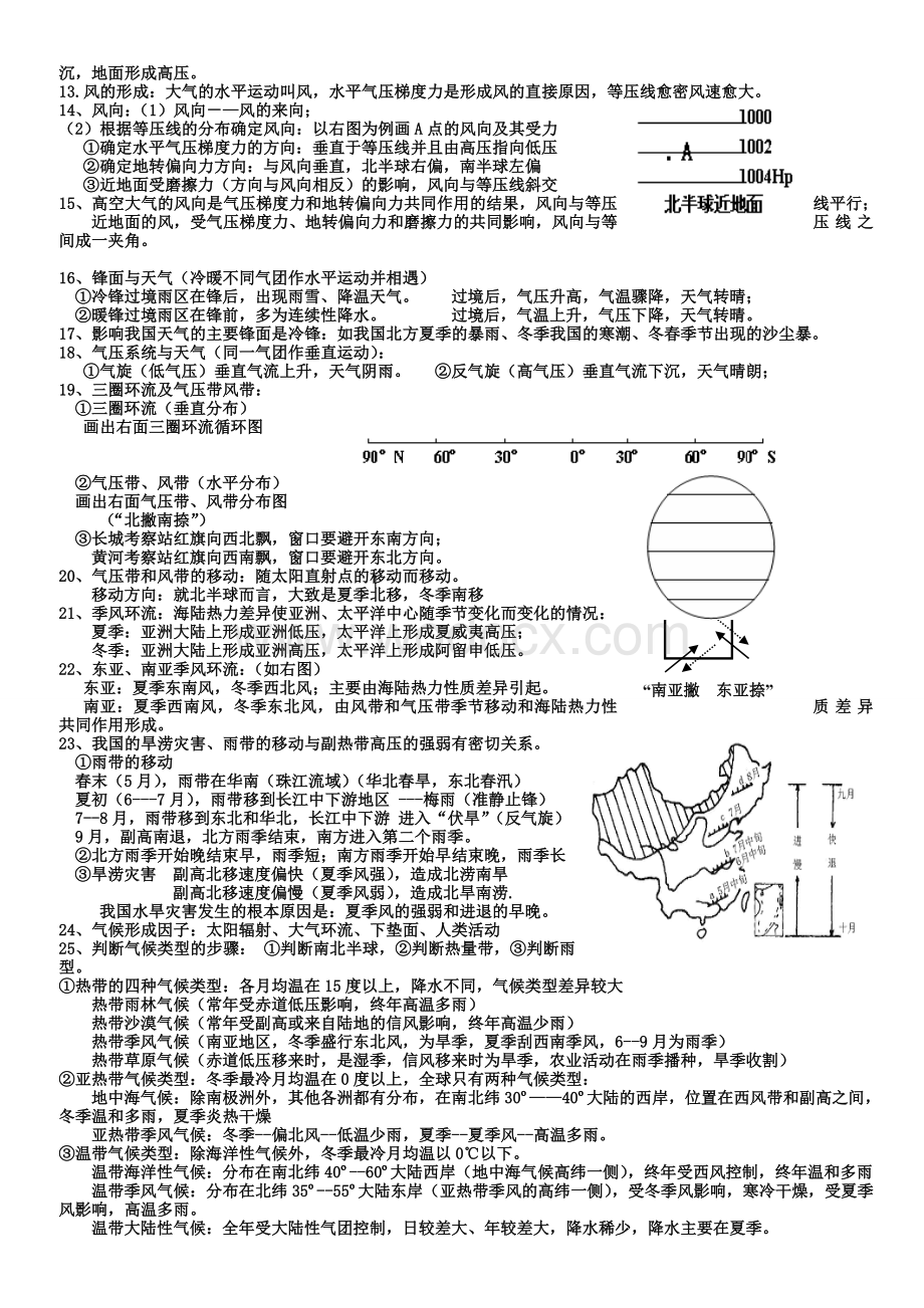 高中地理必修一知识点总结.doc_第3页