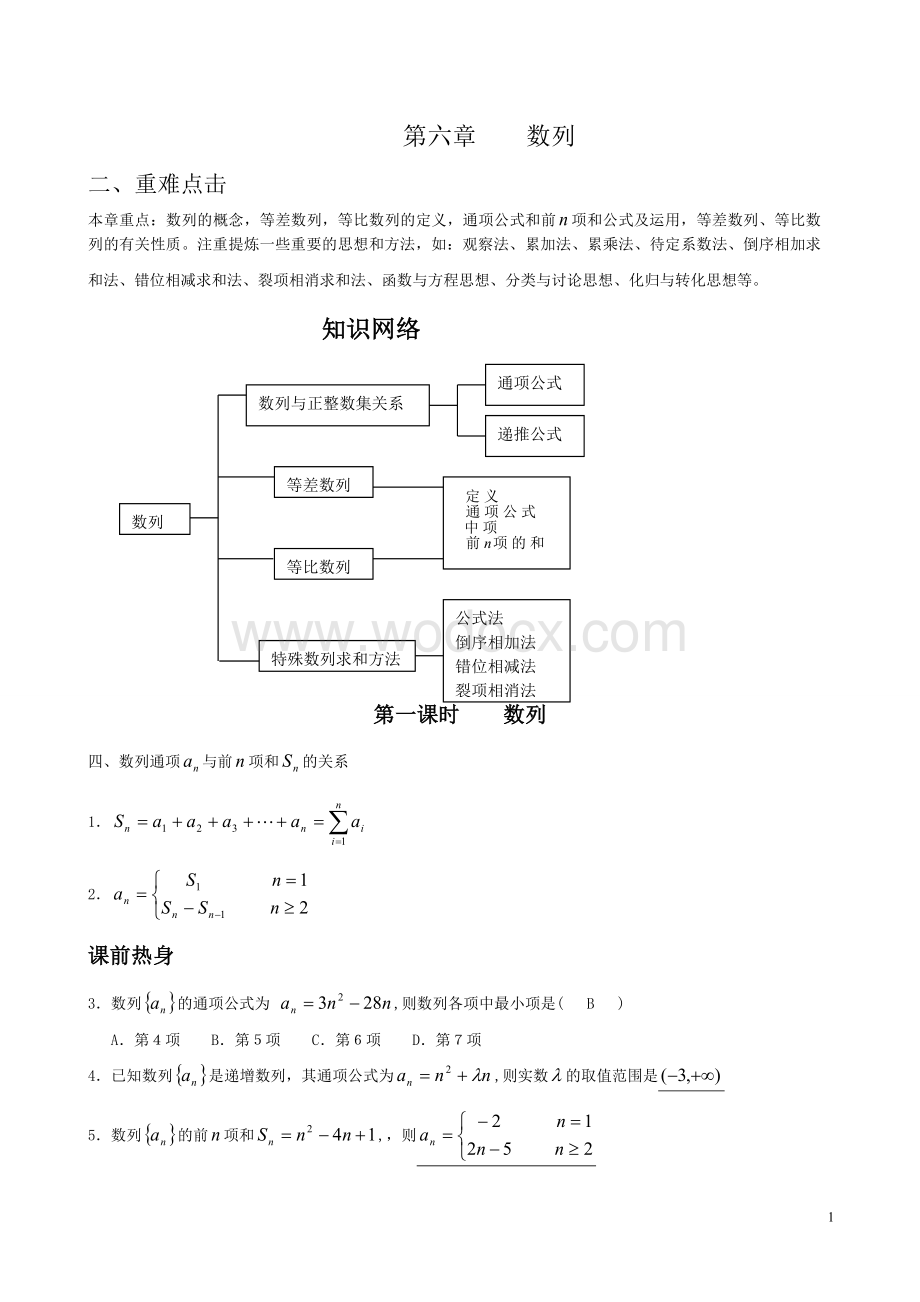 高中数列知识大总结.doc_第1页