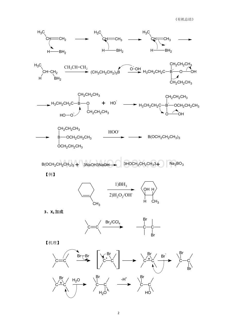 大学有机化学反应方程式总结(较全).doc_第2页