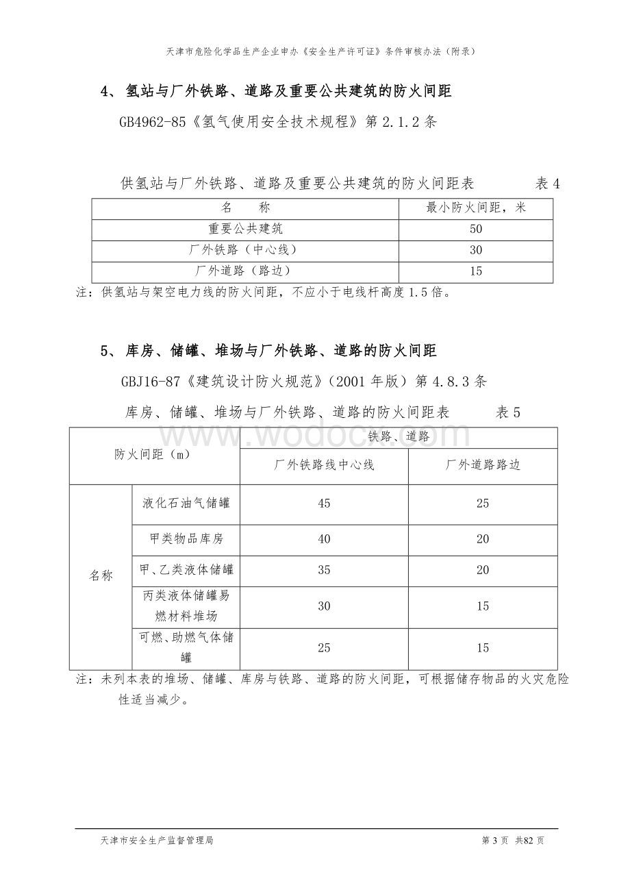 危险化学品生产装置和储存设施与厂外周边安全距离表.doc_第3页