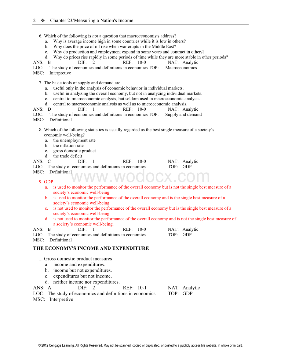 宏观经济学第六版最新全英题库有答案23章.docx_第2页