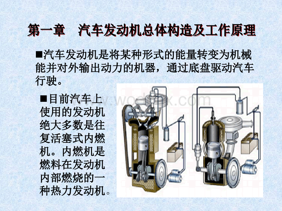 汽车构造汽车发动机总体构造及工作原理.ppt_第1页