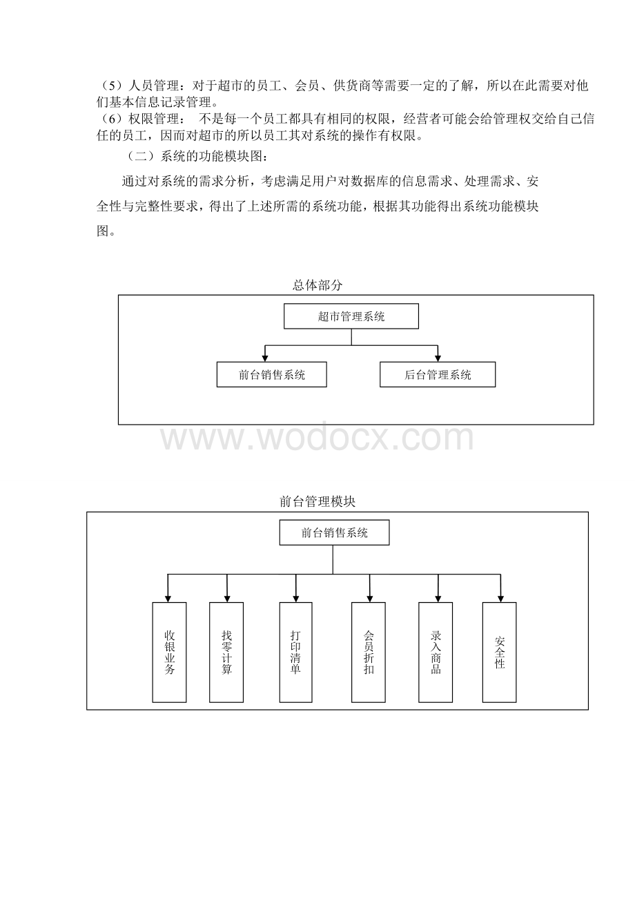 超市管理系统软件工程课程设计.doc_第3页