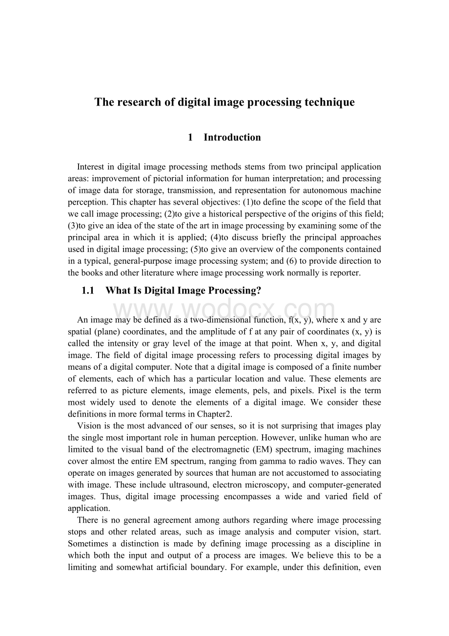 数字图像处理外文翻译外文文献英文文献数字图像处理方法的研究.doc_第1页