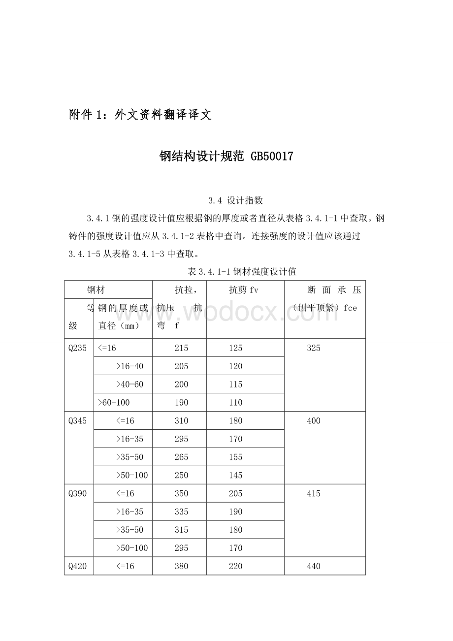 钢结构设计规范 毕业设计外文翻译.doc_第2页