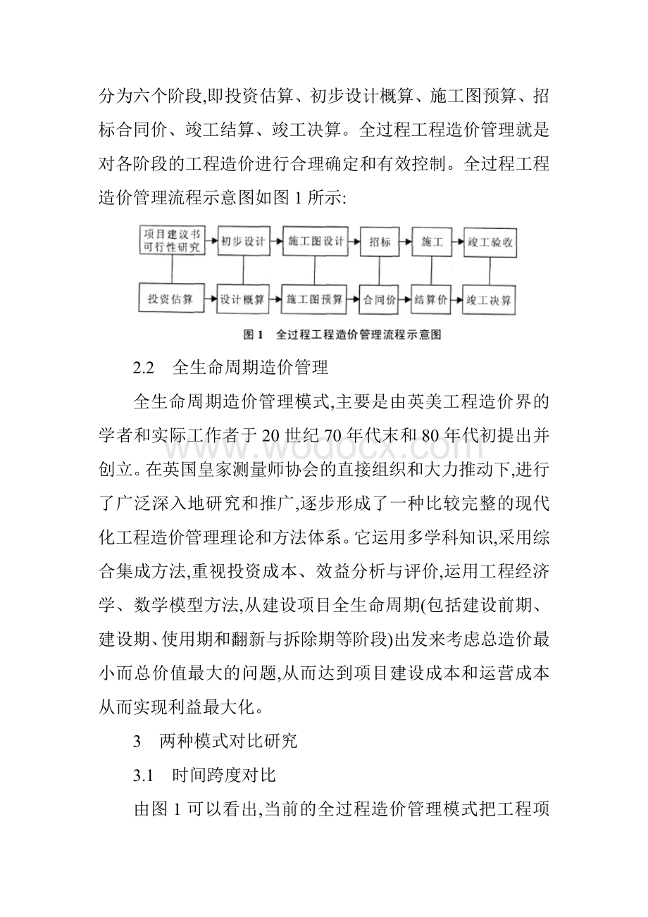 工程造价管理论文：全过程造价管理与全生命周期造价管理的对比研究.doc_第3页