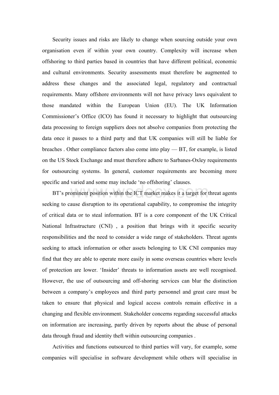 建立一个安全有效的风险模型进行外包决策外文翻译.doc_第2页