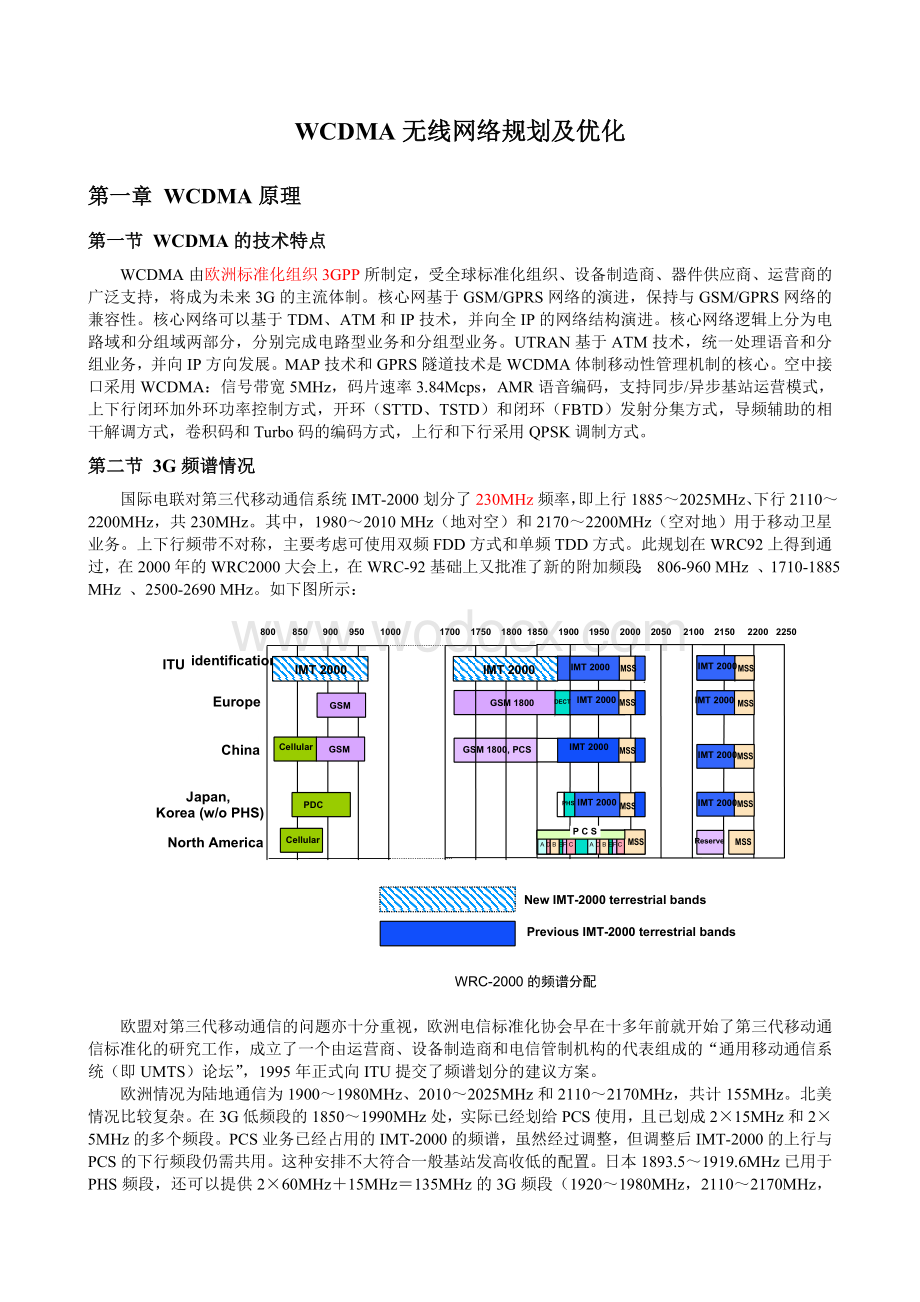 毕业设计(论文)-WCDMA无线网络规划及优化.doc_第1页