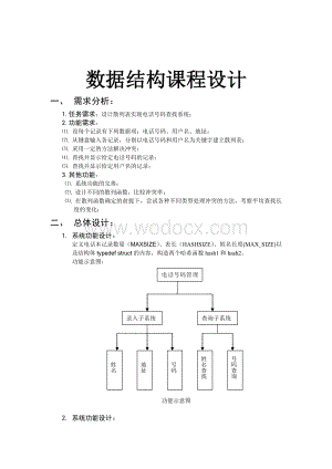散列表的设计与实现报告.doc