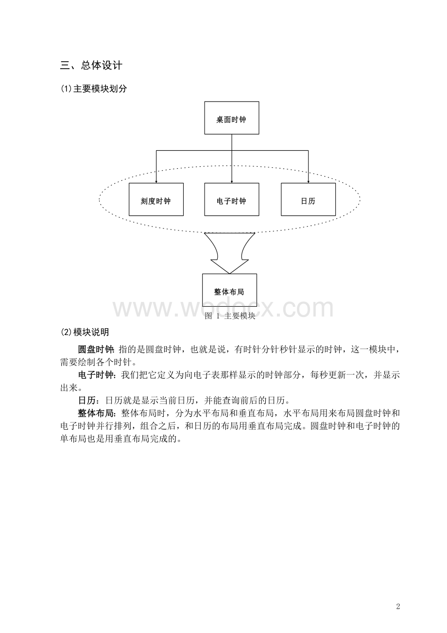 桌面时钟设计与实现实习报告.doc_第3页