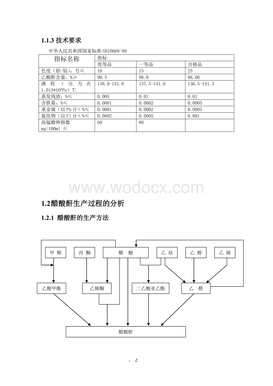 醋酸酐生产过程概念设计.doc_第2页