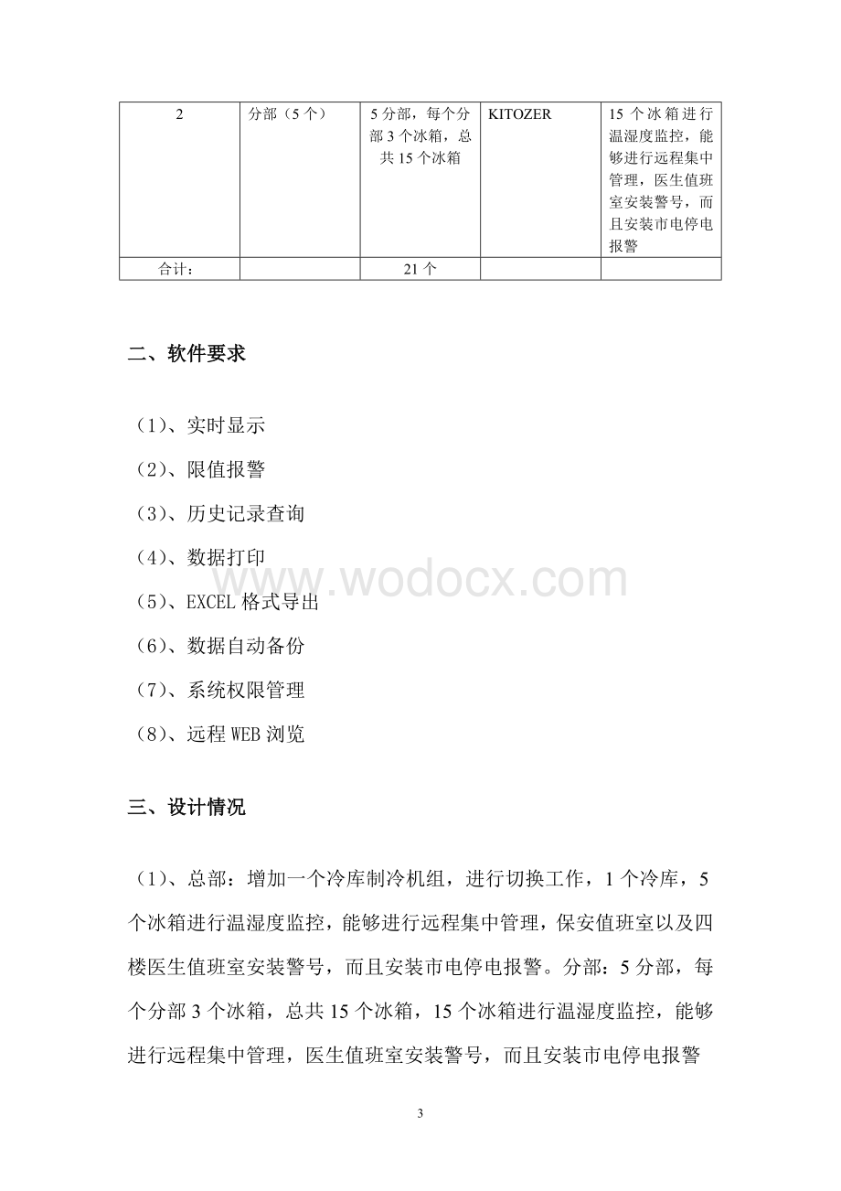 冰箱、冷库温湿度监控系统设计方案.doc_第3页