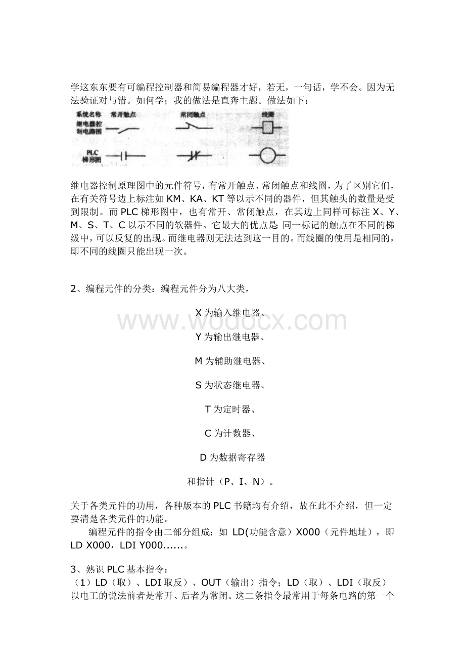 PLC梯形图培训资料.docx_第1页