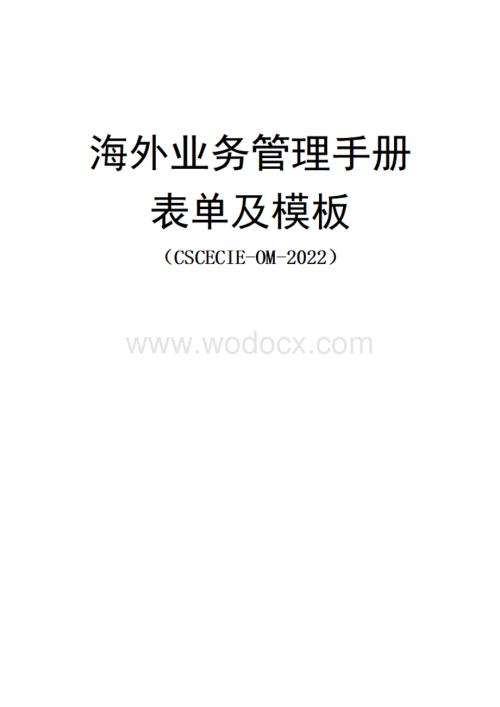 中建海外业务管理手册表单及模板.pdf