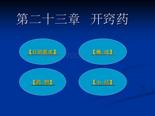 16 开窍药医学课件.ppt