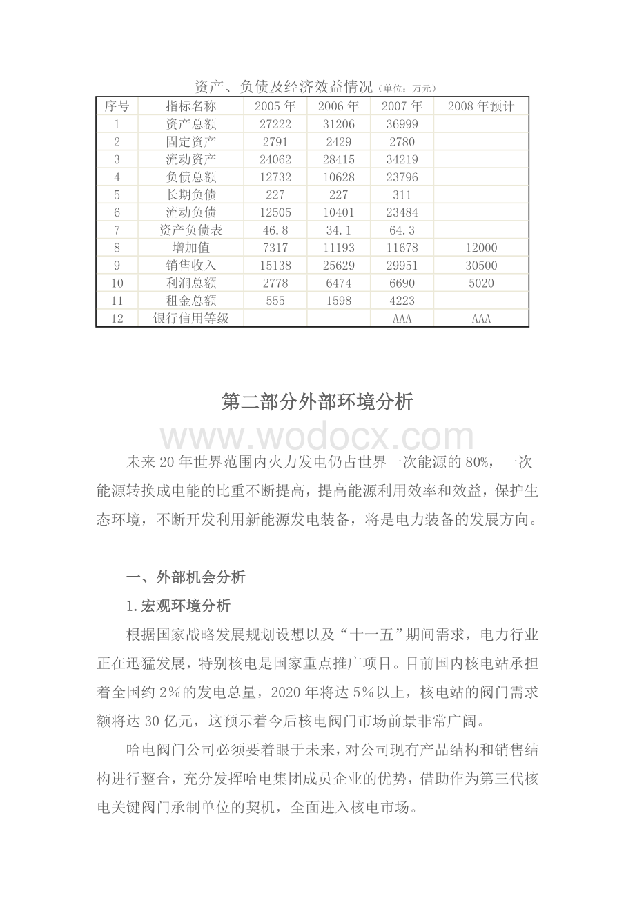 电站阀门有限公司战略发展规划.doc_第3页