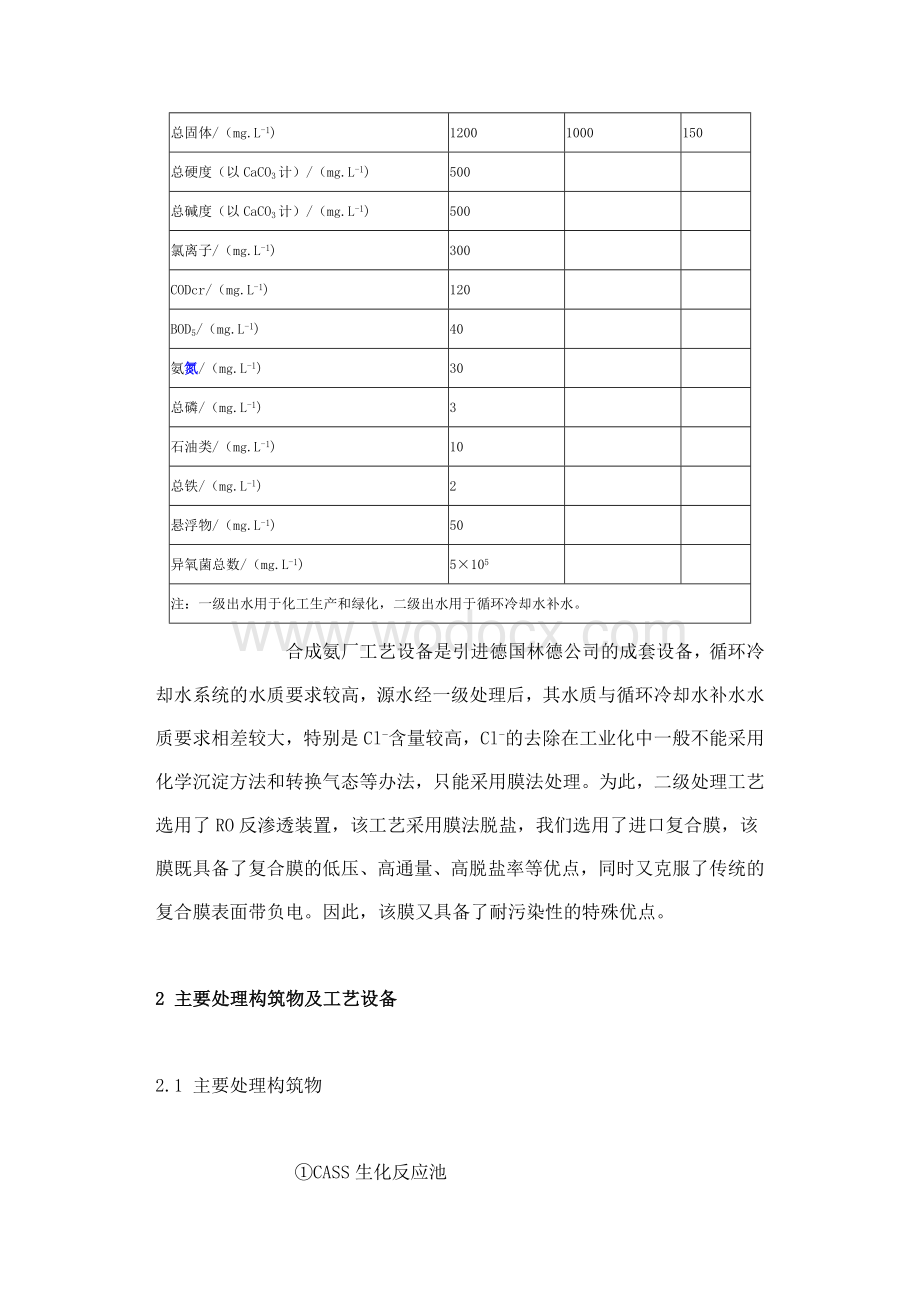 某集团中水回用工程方案设计.doc_第3页