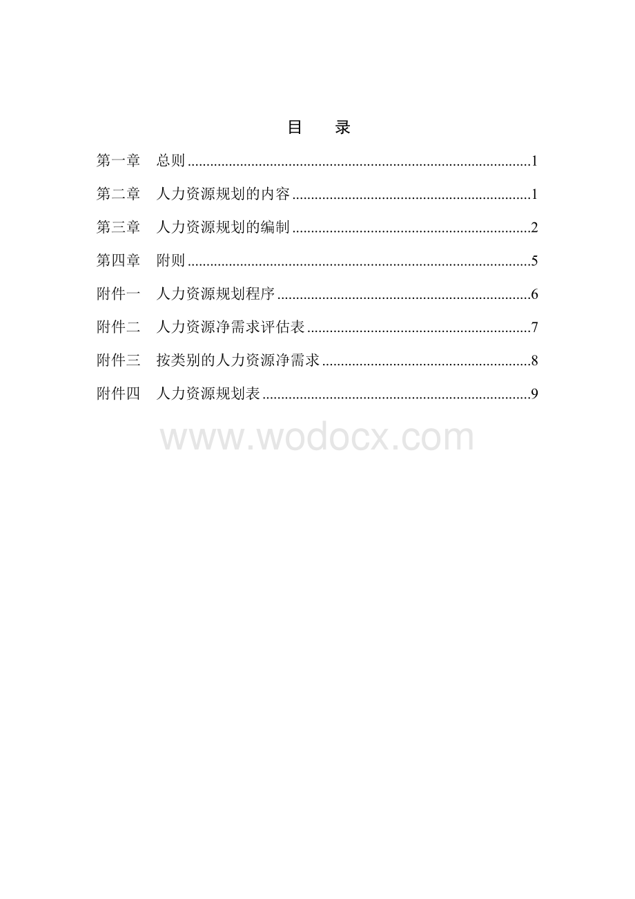 某公司人力资源规划.doc_第2页