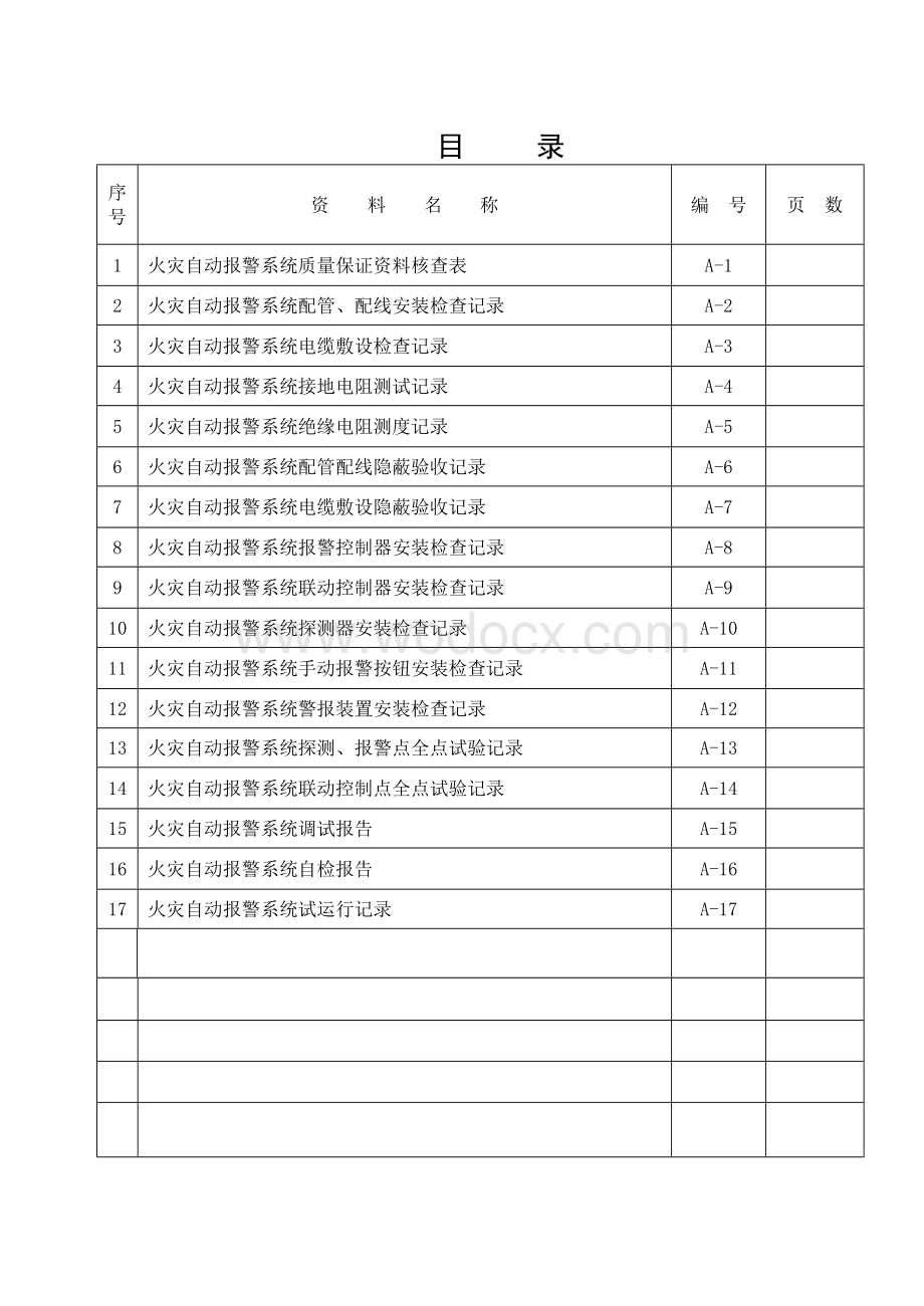 消防工程施工质量记录火灾自动报警系统.doc_第2页