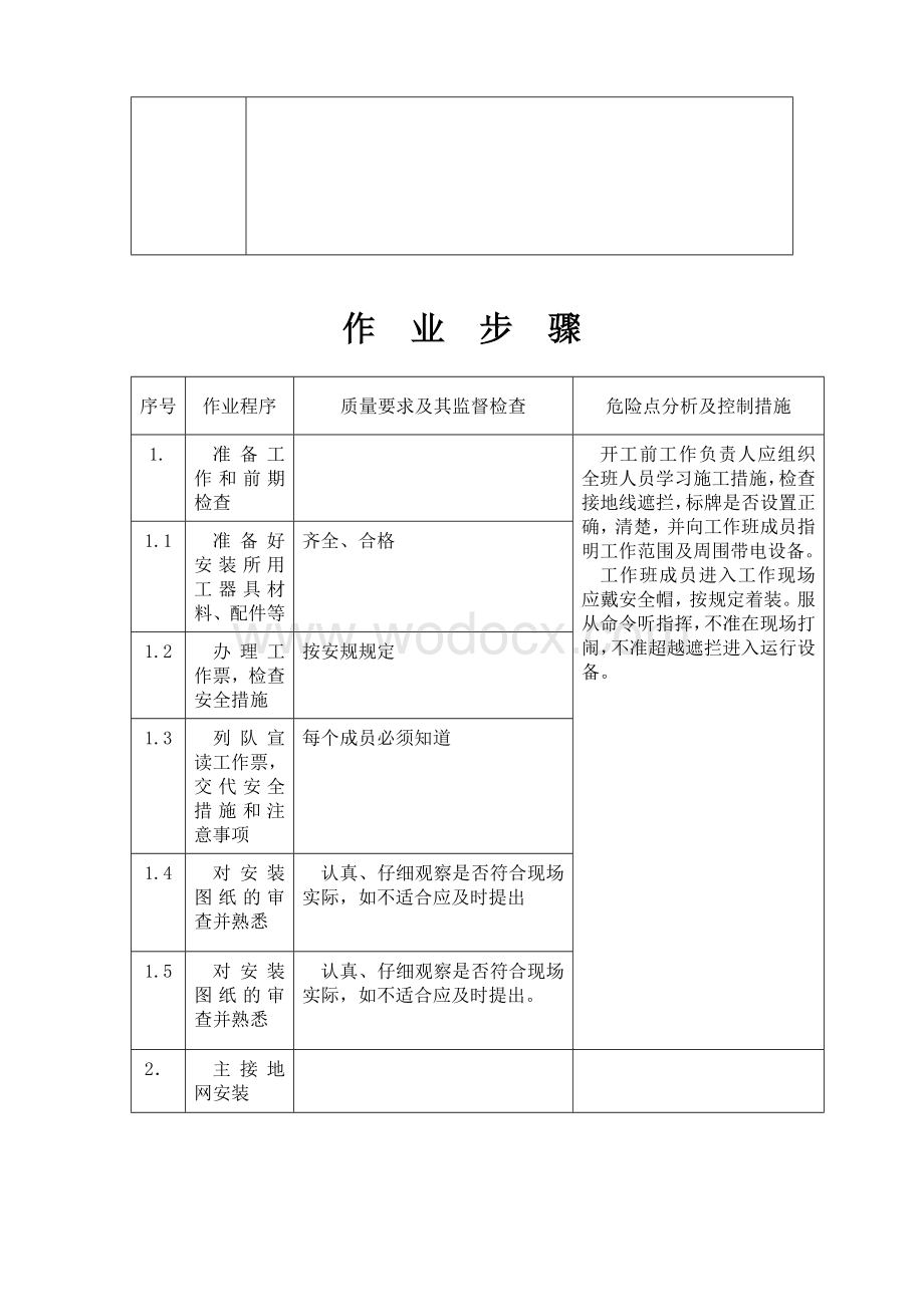 变电所接地装置安装作业指导书.doc_第2页