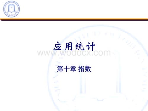应用统计-指数.ppt