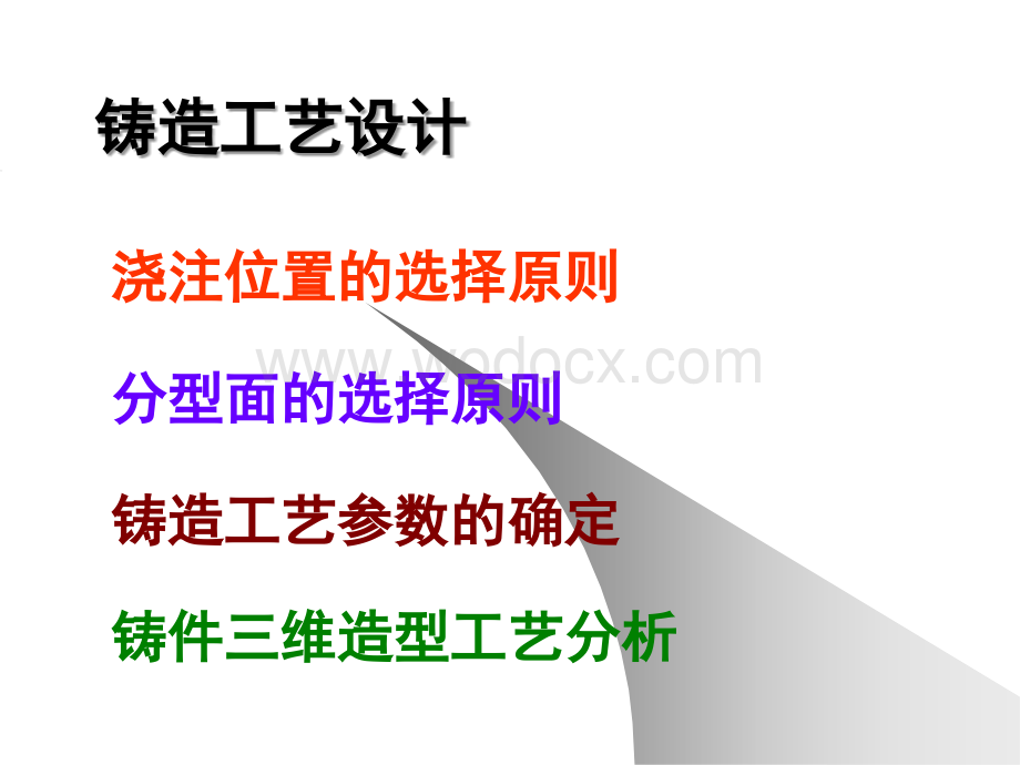 铸造成形技术-铸造工艺设计.ppt_第1页