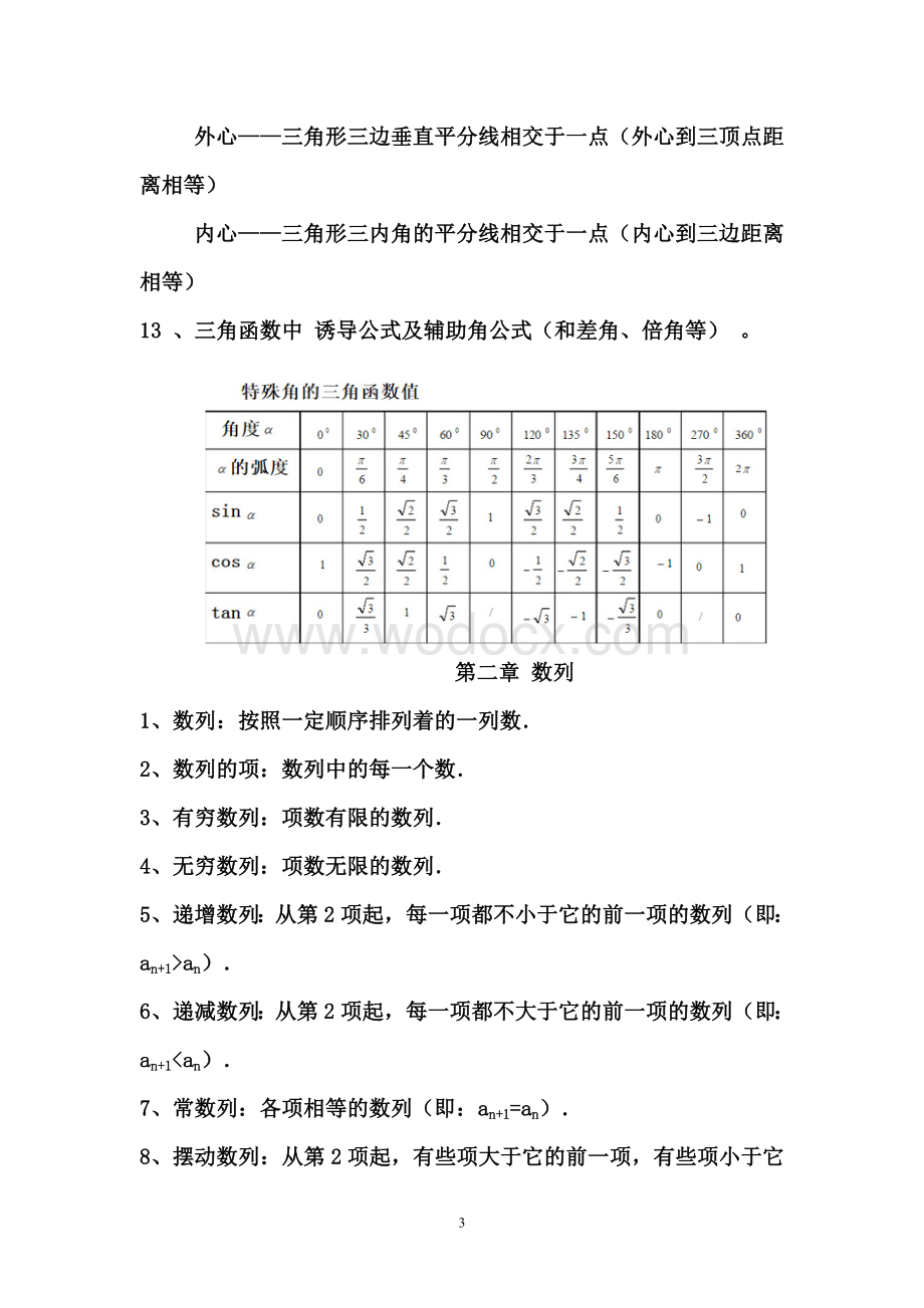 人教版高一数学必修5主要知识点复习资料.doc_第3页