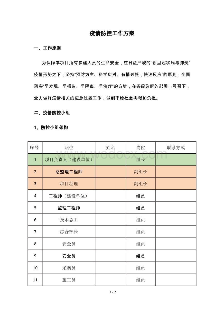 疫情防控工作报告.docx_第1页