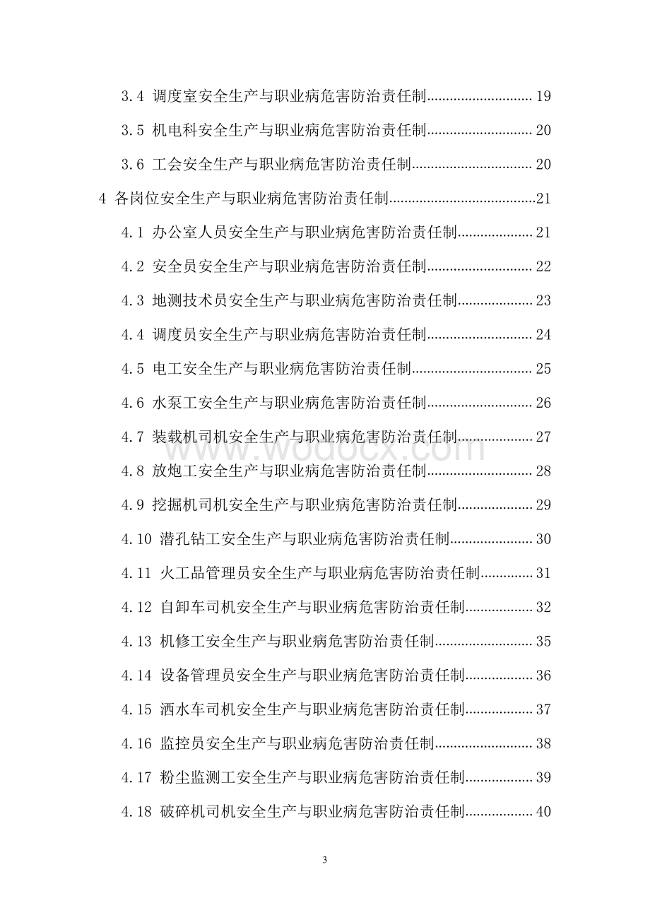 煤矿安全生产与职业病危害防治责任制汇编资料.pdf_第3页