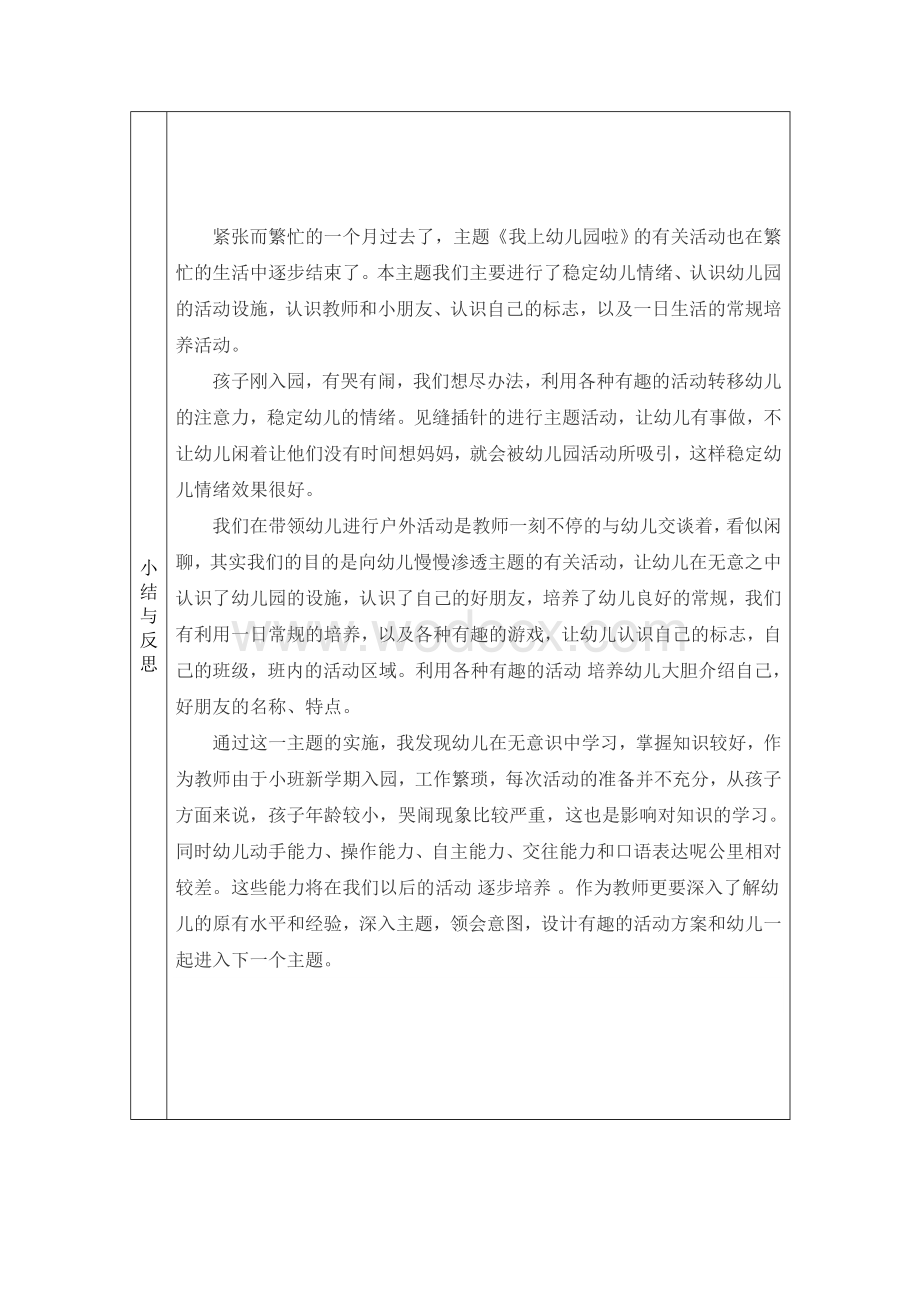 幼儿园小班第一主题我上幼儿园主题计划.doc_第2页