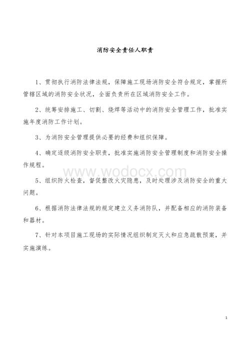 消防安全责任人及管理人职责.docx