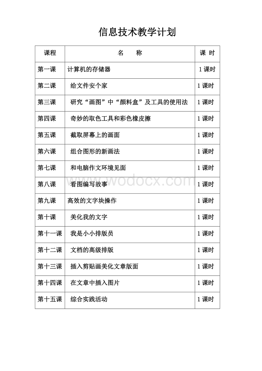 川教版小学信息技术教案四年级上册.doc_第2页