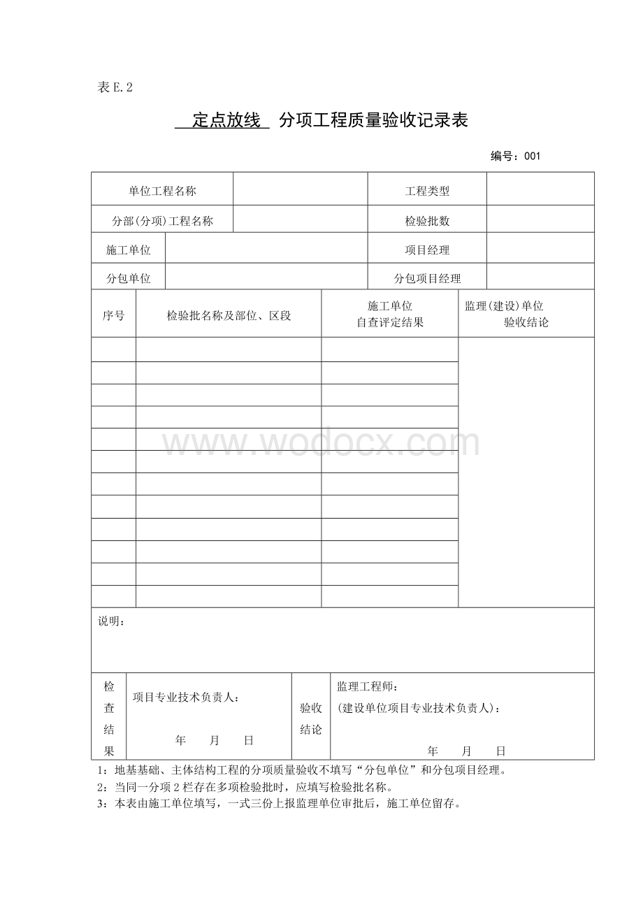 园林绿化喷灌定点放线 分项工程报验申请表.doc_第2页