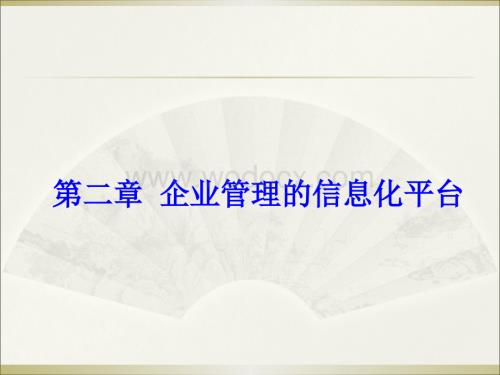 企业管理的信息化平台.ppt