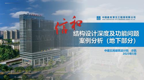 中建地下结构设计深度及功能问题案例分析.pdf